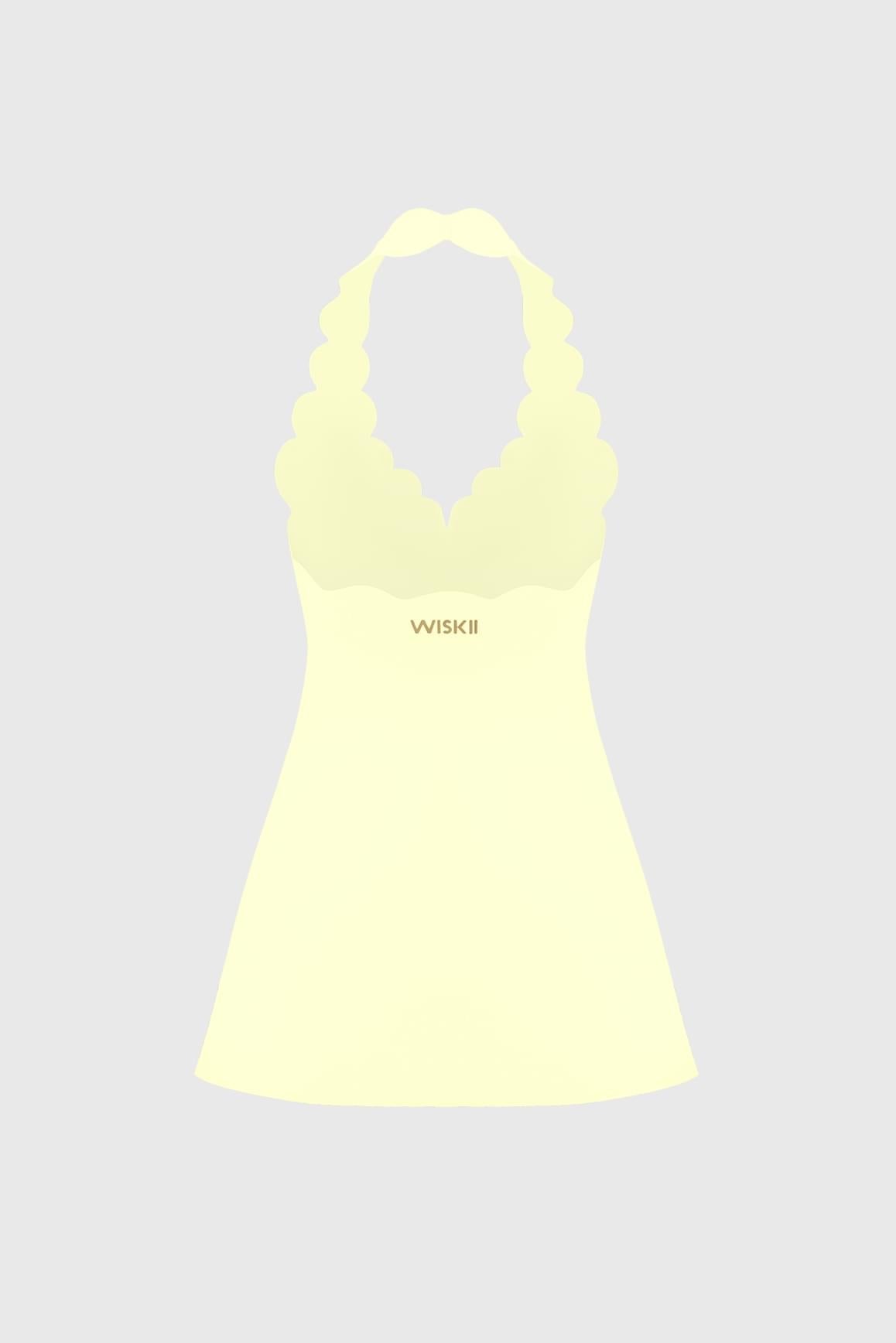 Riviera Scallop-Halter Dress - WISKIIWS692deserttruffleS