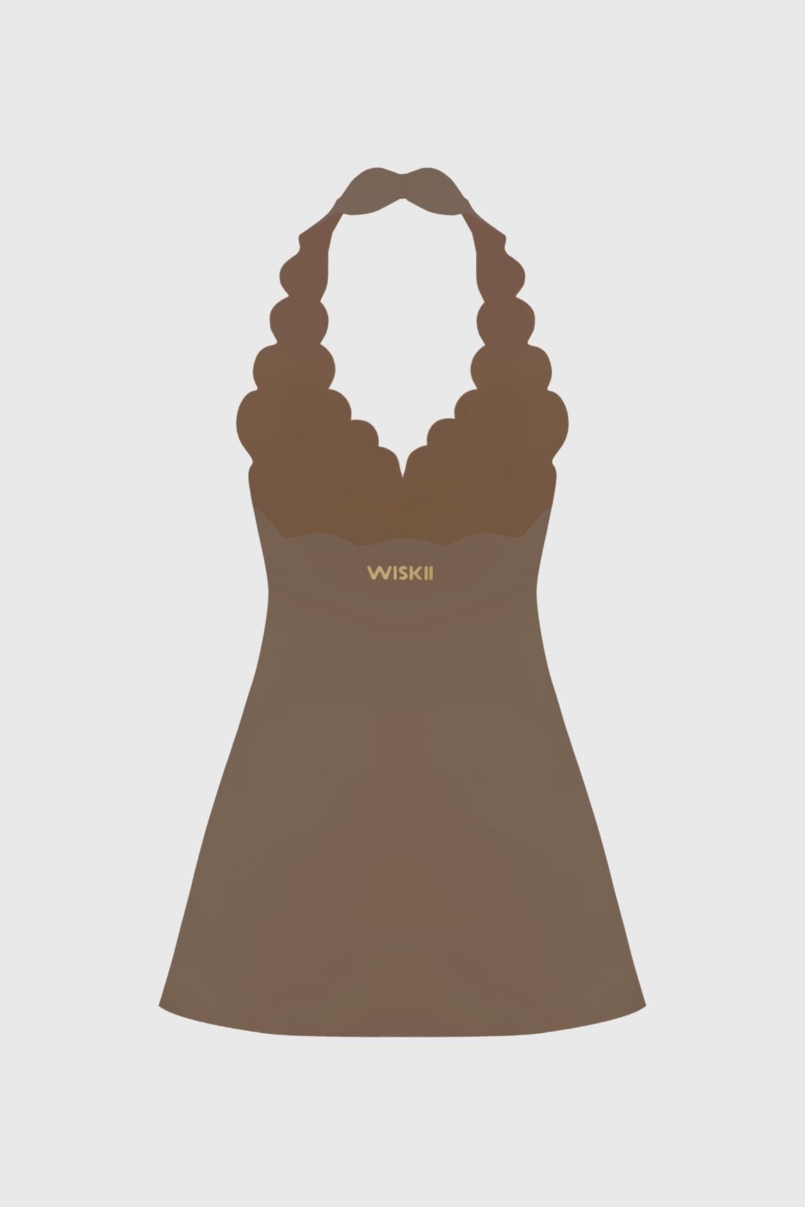 Riviera Scallop-Halter Dress - WISKII - Dresses