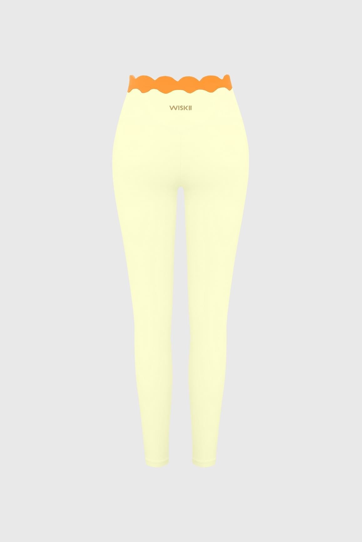 Scallop Contrast Scrunch Legging - WISKIIWS678limoncellocitrusS