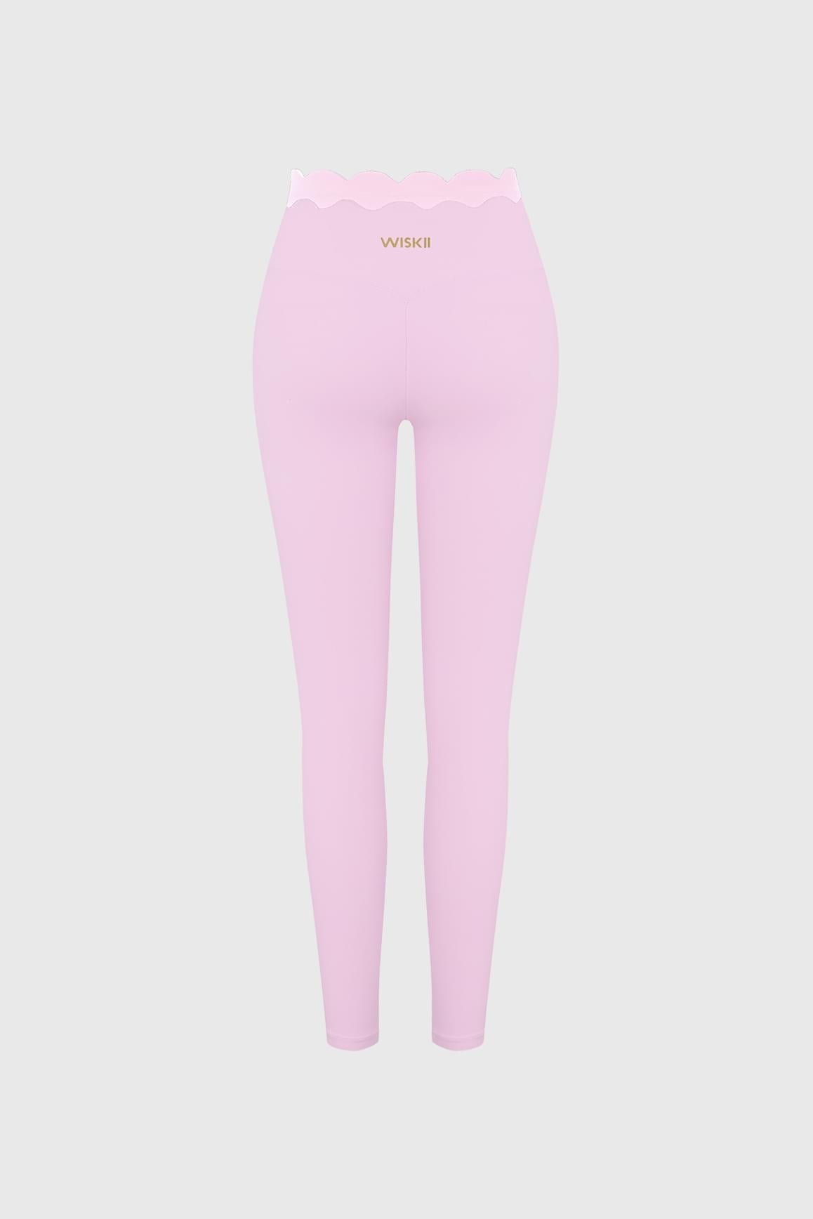 Scallop Contrast Scrunch Legging - WISKIIWS678sakuraballetS
