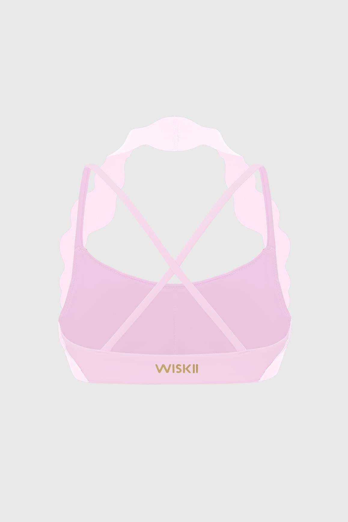 Scallop-Halter Contrast Bra - WISKIIWS681sakuraballetS