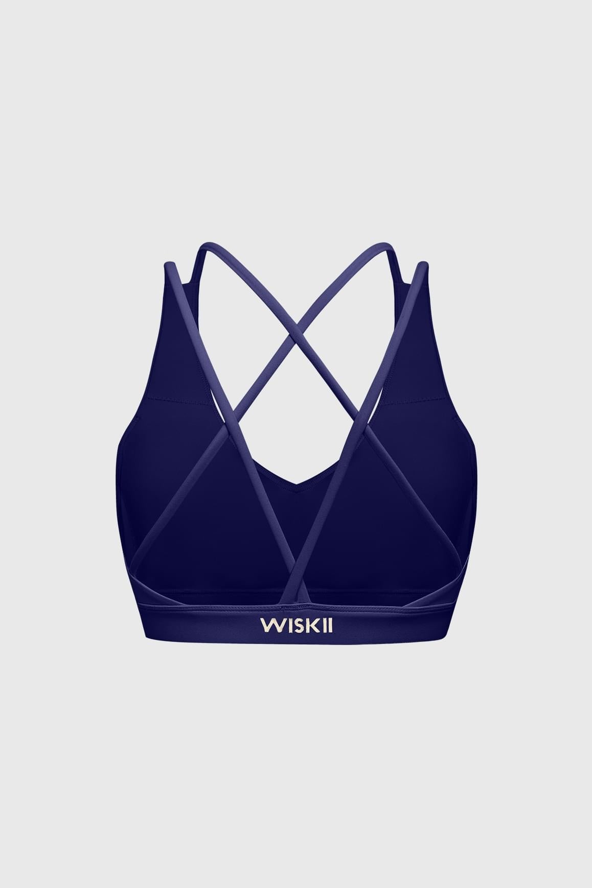 Scoop Neck Crossback Bra - WISKIIWS519midnightblueS