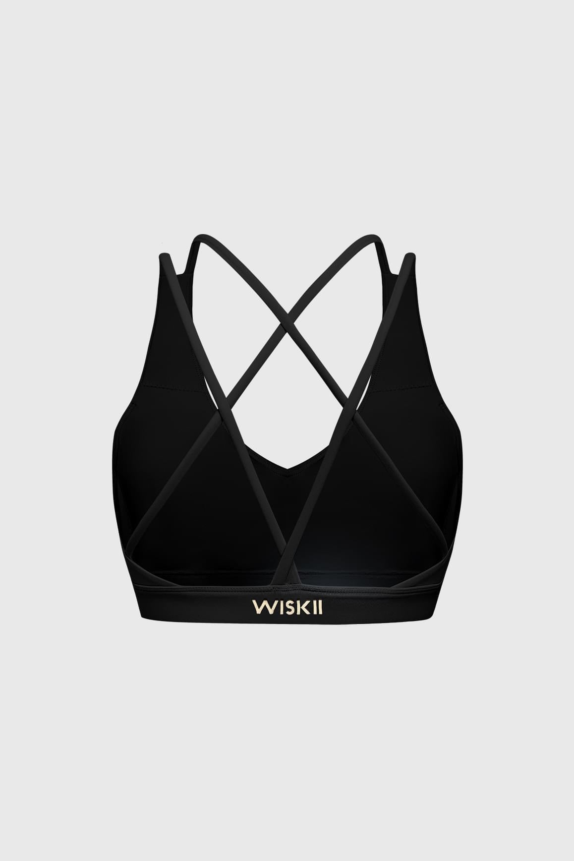 Scoop Neck Crossback Bra - WISKIIWS519blackS