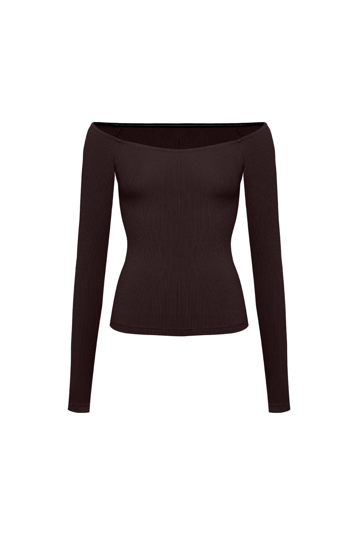Sculpt Off-Shoulder Top - WISKIIWS628velvetfigS