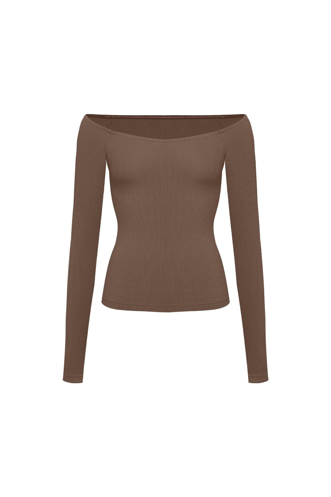 Sculpt Off-Shoulder Top - WISKII - Shirts & Tops
