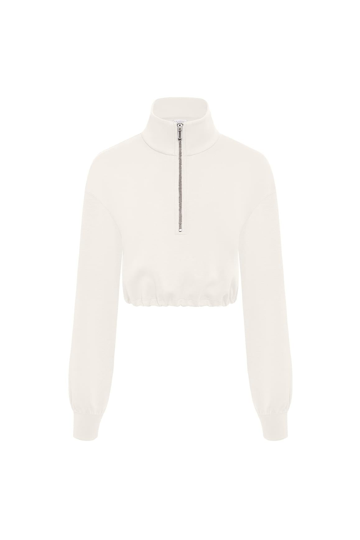 Serene Cropped Half-Zip Pullover | Women's Outwear | WISKII Active