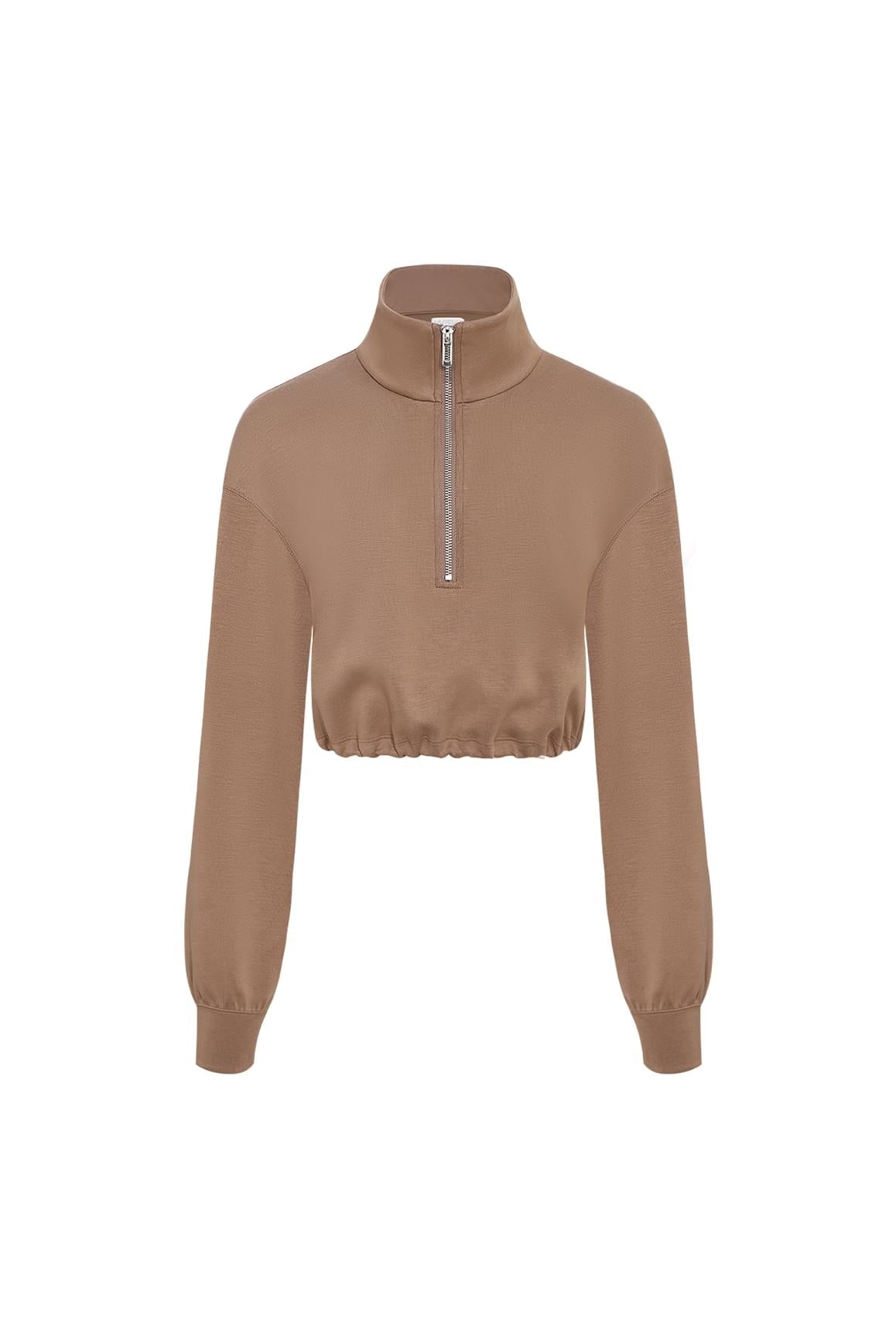 Serene Cropped Half-Zip Pullover | Women's Outwear | WISKII Active