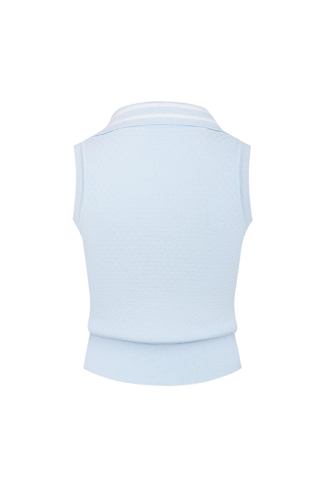 Slim-Fit Cable Knit Zip Vest - WISKIIWS474frozensaltS