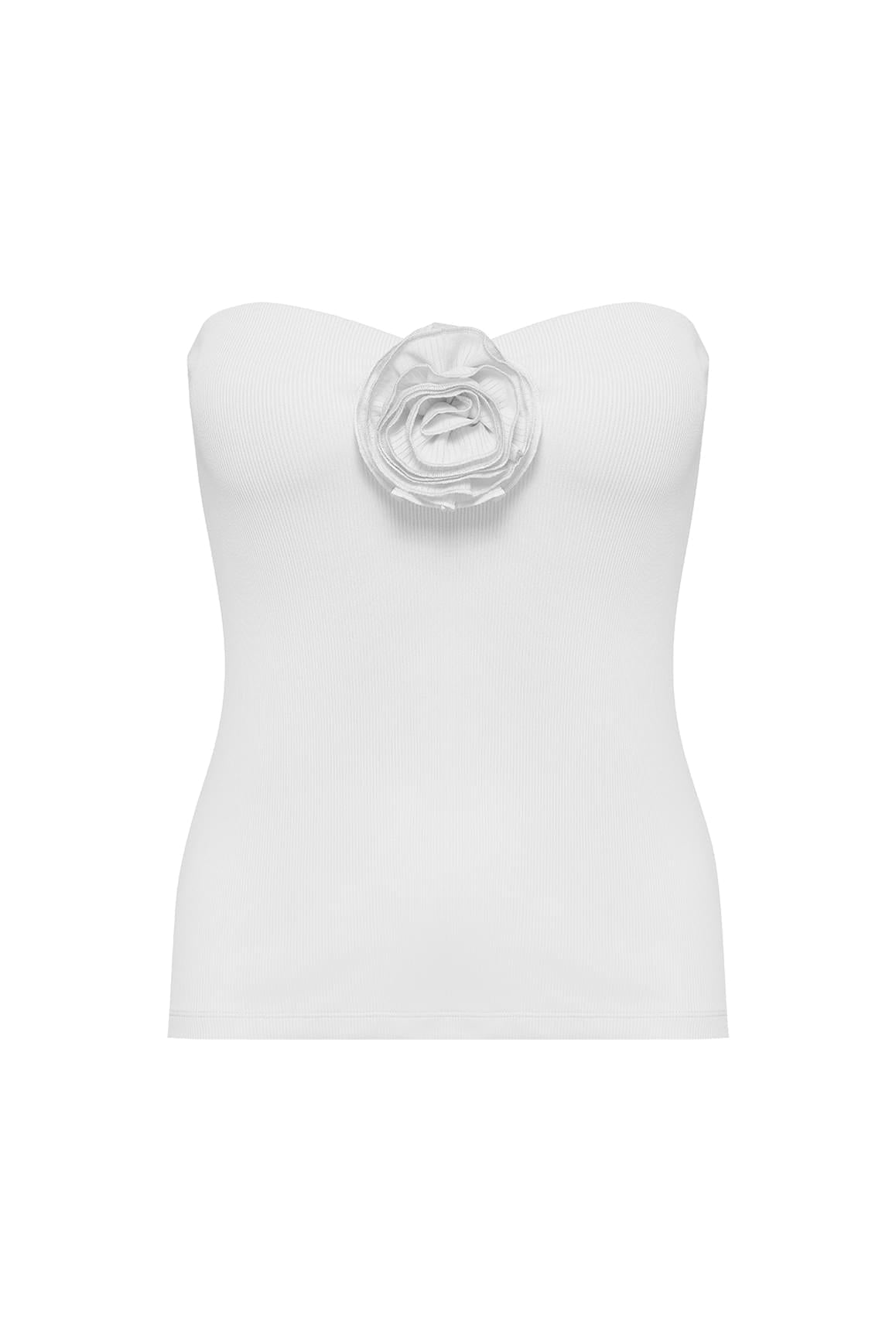 Strapless Floral Tank Top - WISKII - Tank