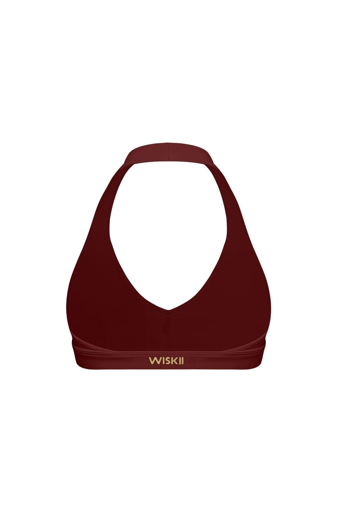 V-Cut Halter Bra - WISKII - Sports Bra