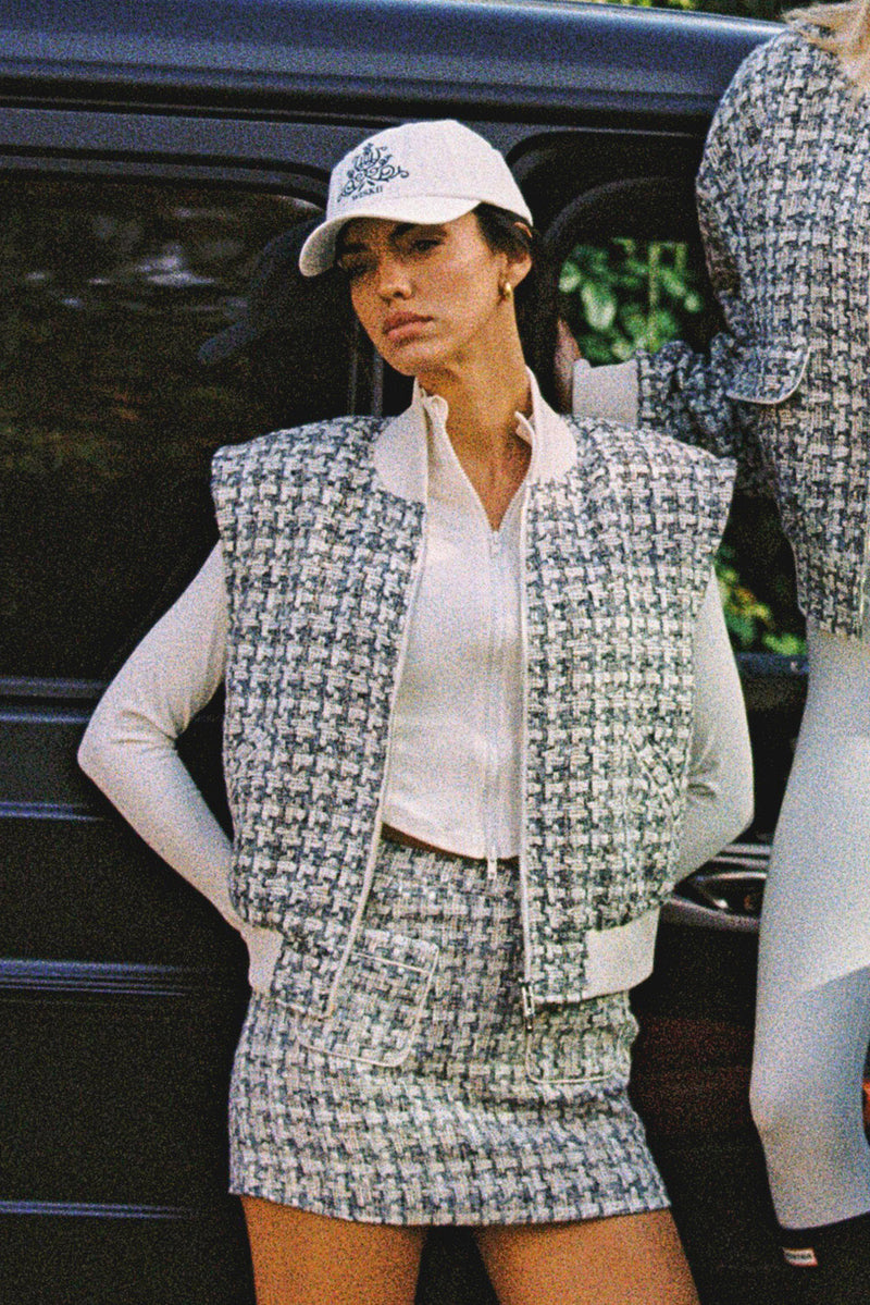 Hourglass Cropped Full Zip Jacket