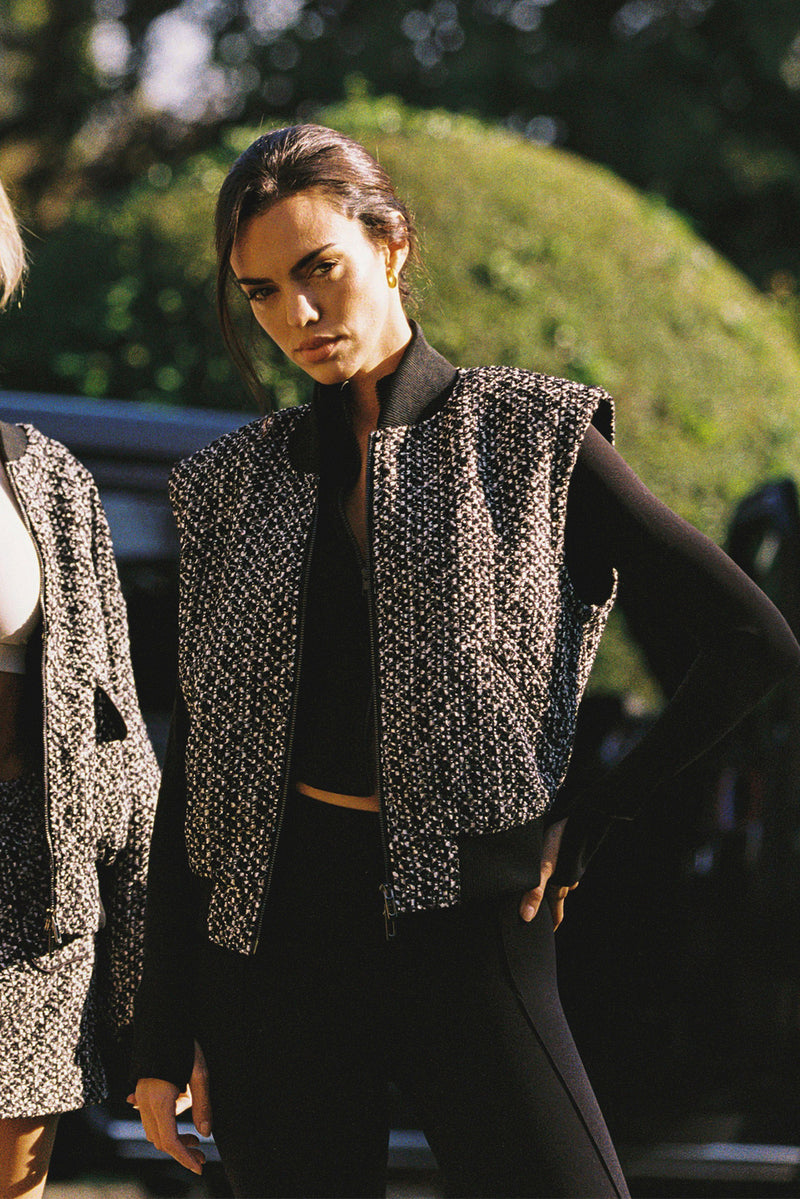 Hourglass Cropped Full Zip Jacket