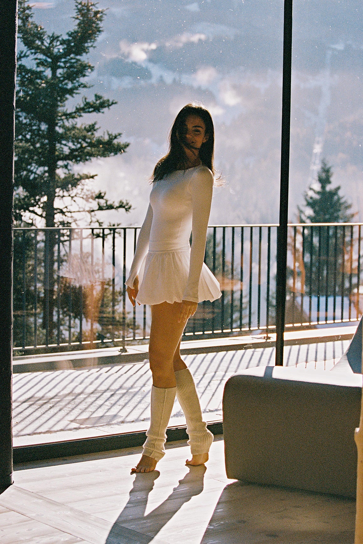 Long Sleeve Open Back Bodysuit