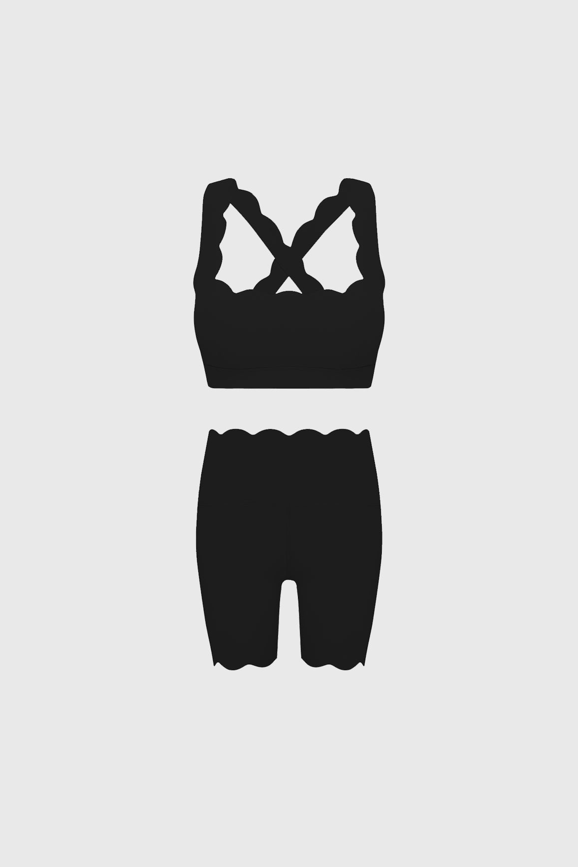 Cross Back Sports Bra + WISKII High-waist Biker Short | WISKII ACTIVE