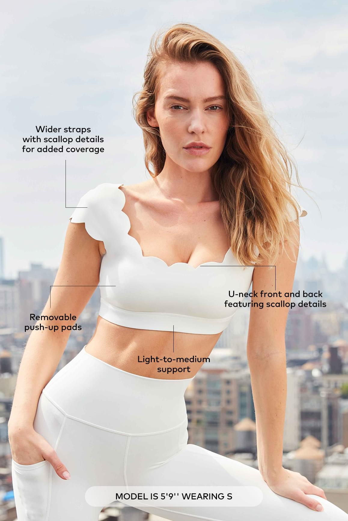 WISKII Chic Bra Top - WISKIIWS202ivoryS
