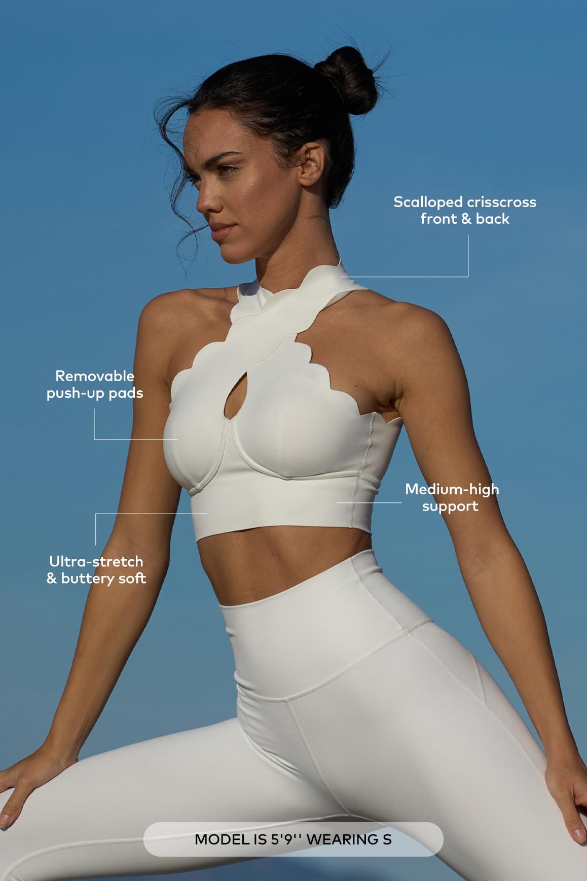 WISKII Crisscross Bra - WISKIIWS231ivoryS