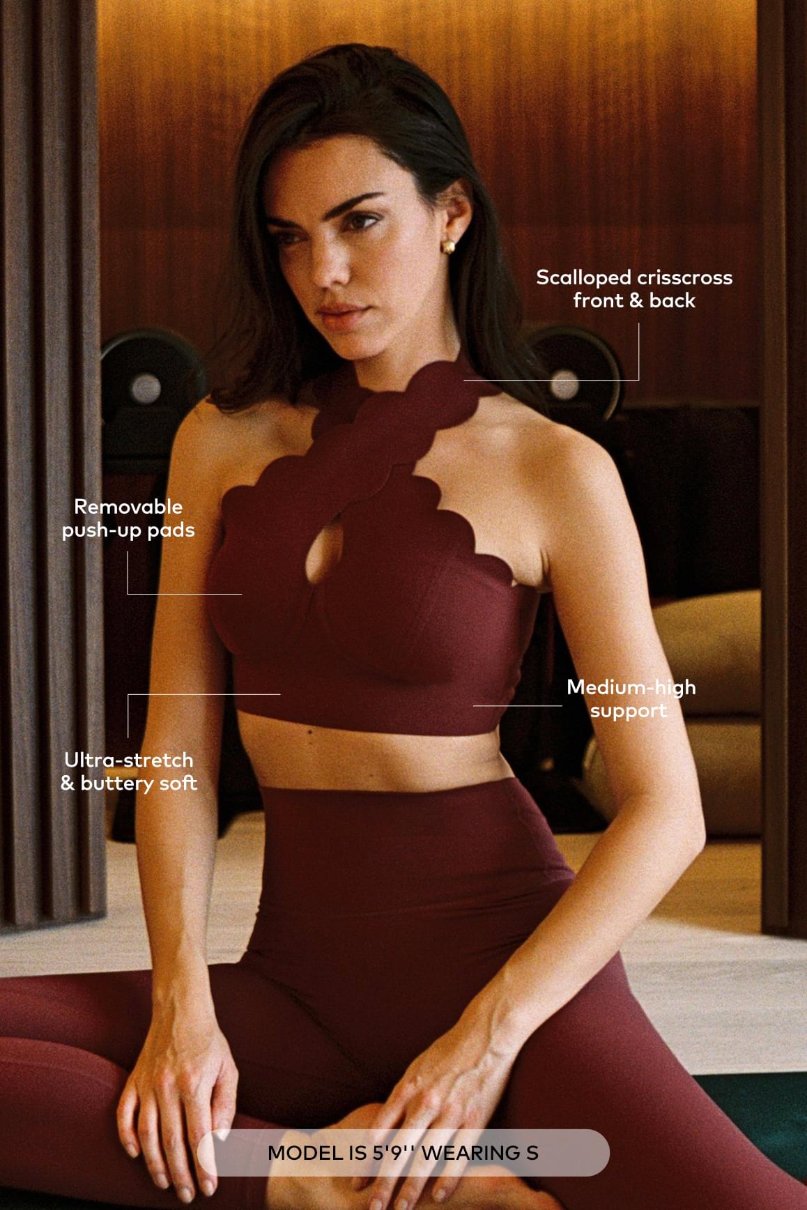 WISKII Crisscross Bra - WISKIIWS231mulledwineS