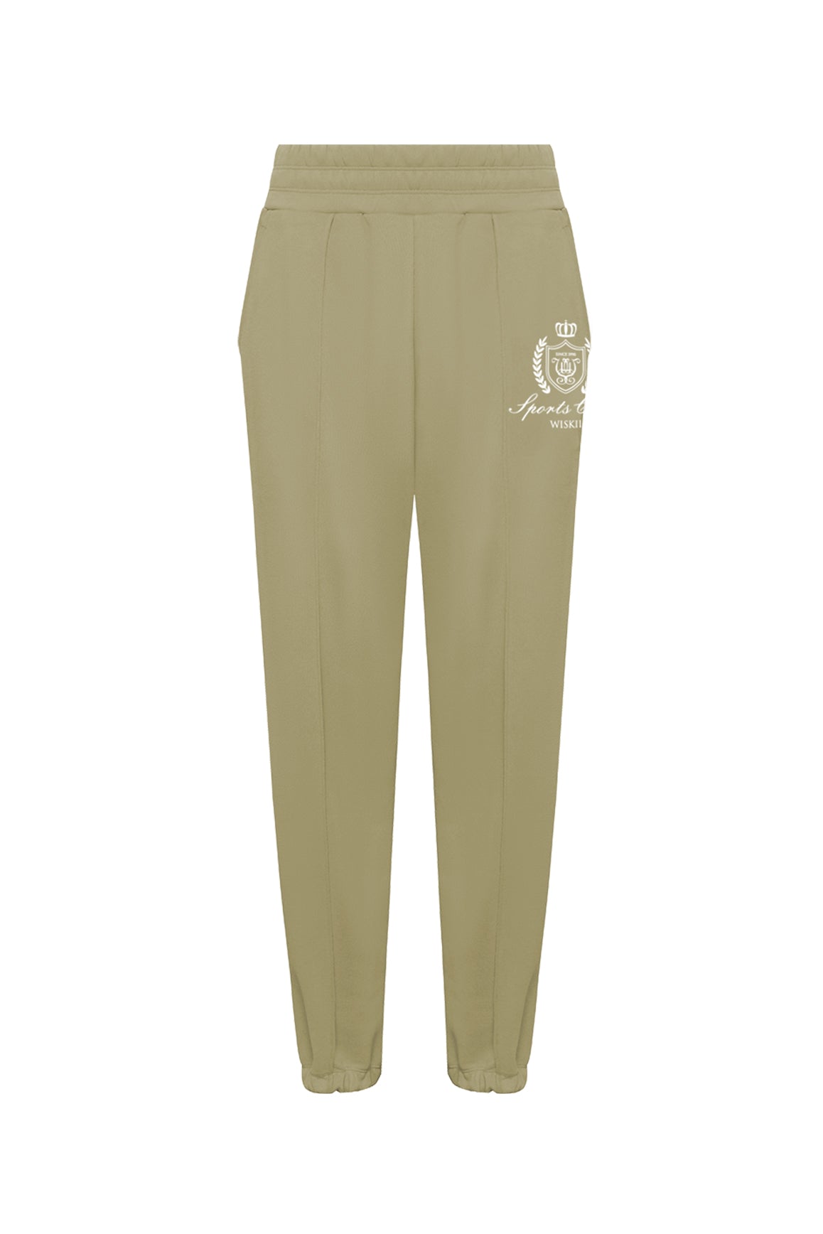 WISKII Classic Retro Warm Jogger in muted khaki, featuring a comfortable fit and casual style for everyday wear.