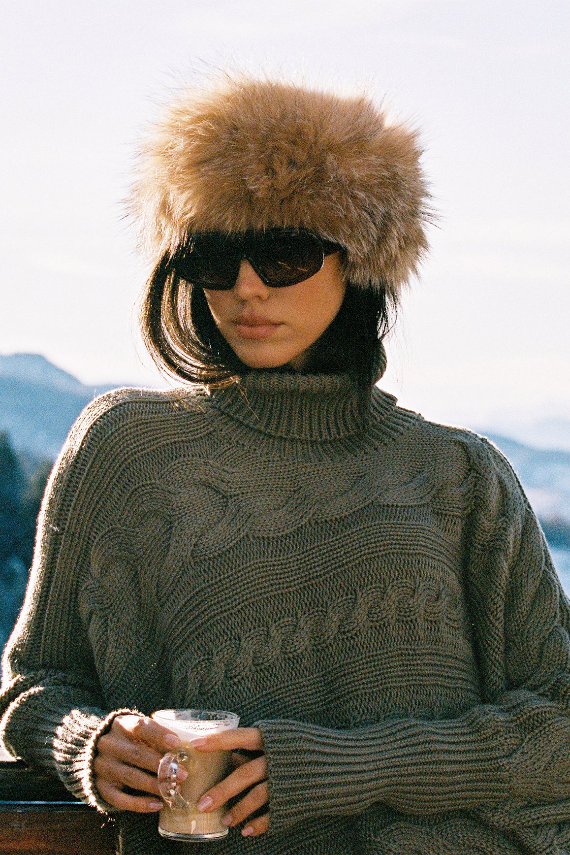 HYKE　NORDIC SWEATER CAPE　ニット　ケープ Vrikke Womens Wrap Cape Shawl Poncho Sweater Coat - Sweater Chalet