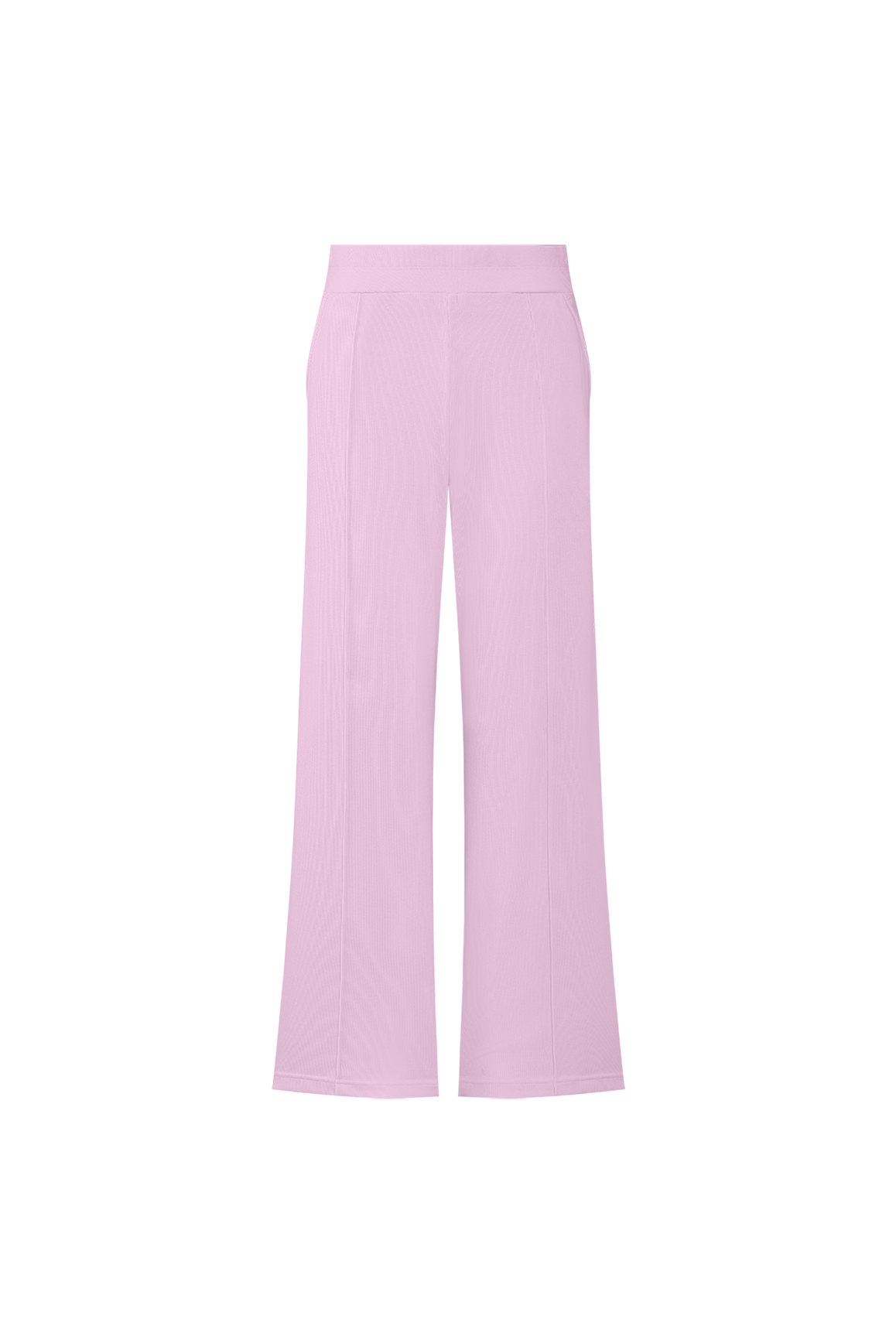WISKII Riviera wide-leg pants in Sakura Zen fabric, high-waist design with flowing, relaxed fit and wide-leg silhouette.