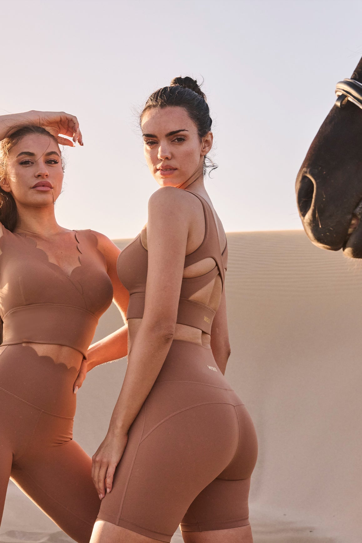 WISKII V-Contour Bloom Short | Color Tuscan Tan Shorts | WISKII Active