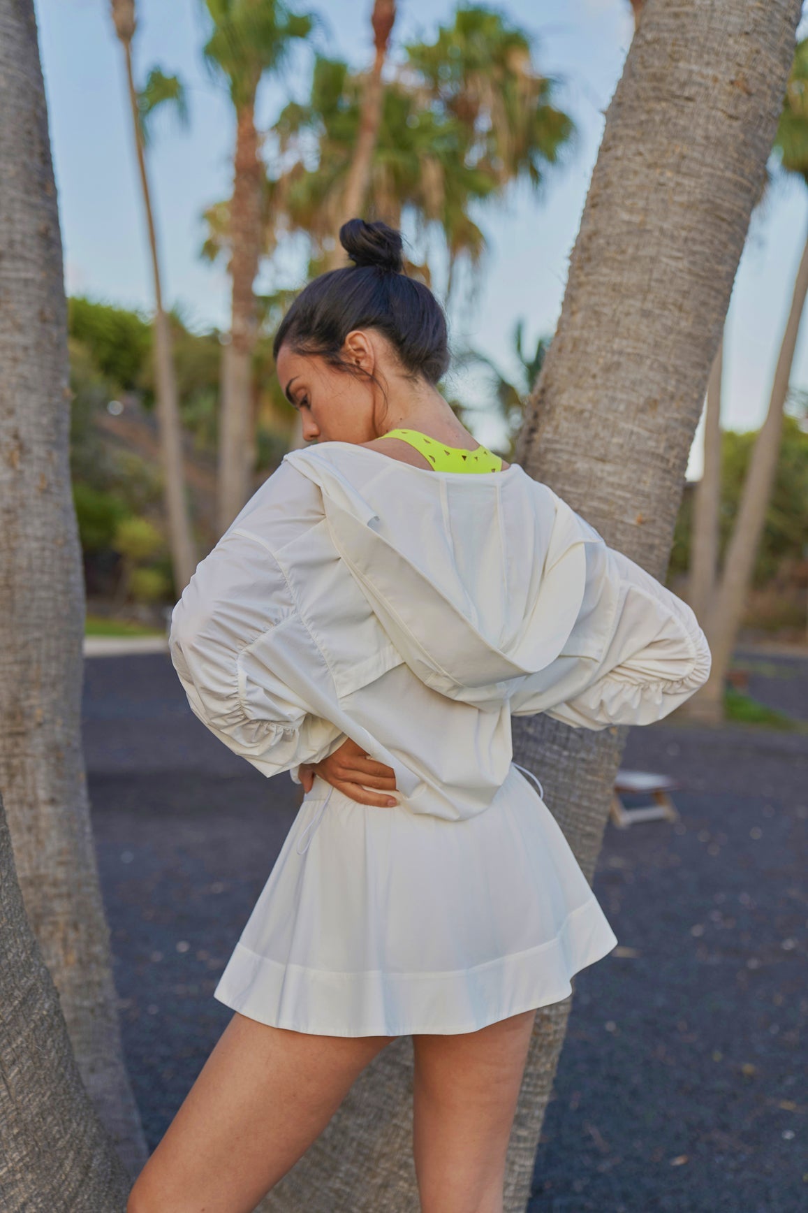 Ivory WISKII Sun Protection Advantage Skirt with a comfortable fit, designed for sun protection and casual wear.