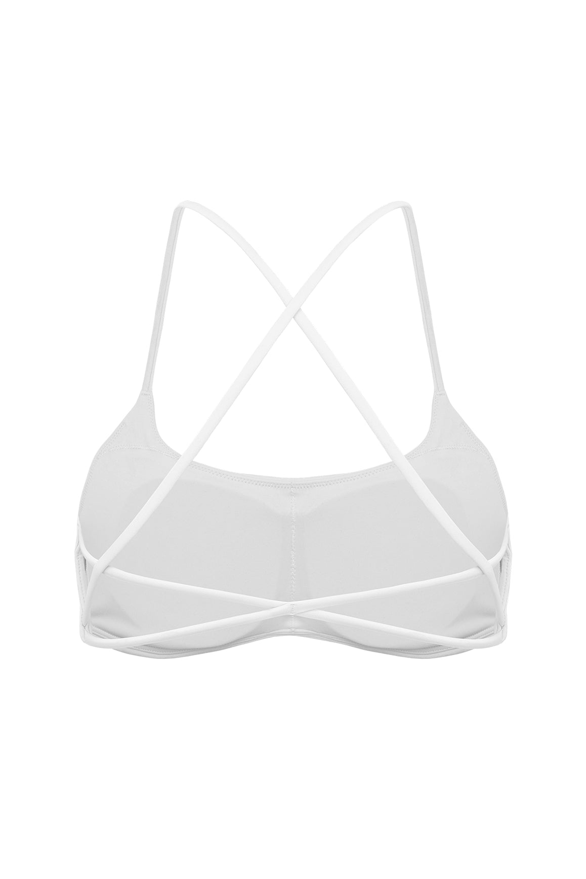 Minimal Crossback Bra | WISKII Bra | Ivory Bra