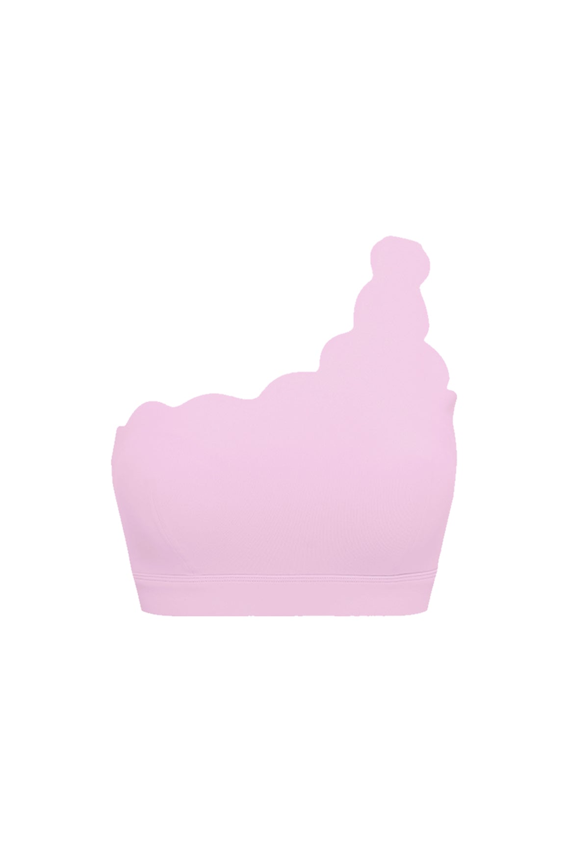 WISKII dynamic one-shoulder sports bra in mulled wine color, designed for active wear and support.