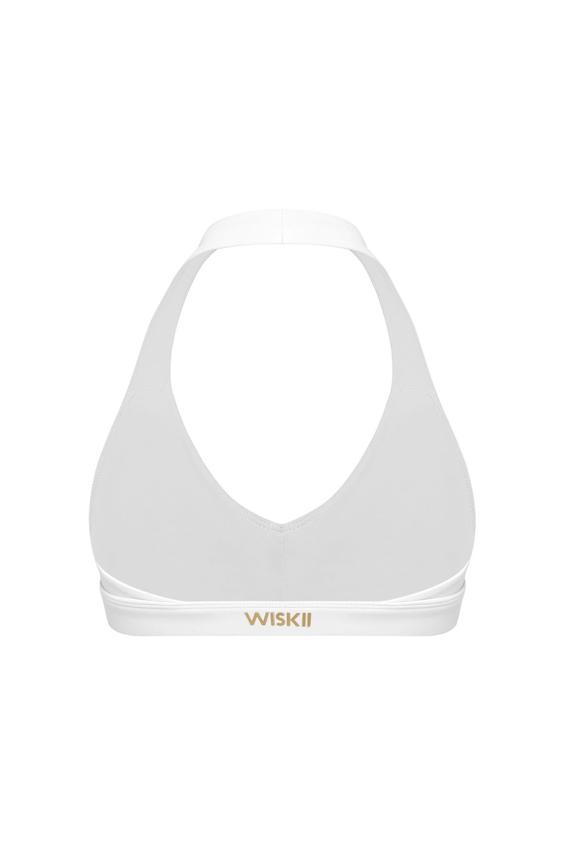 V-Cut Halter Bra | Ivory | WISKII Active