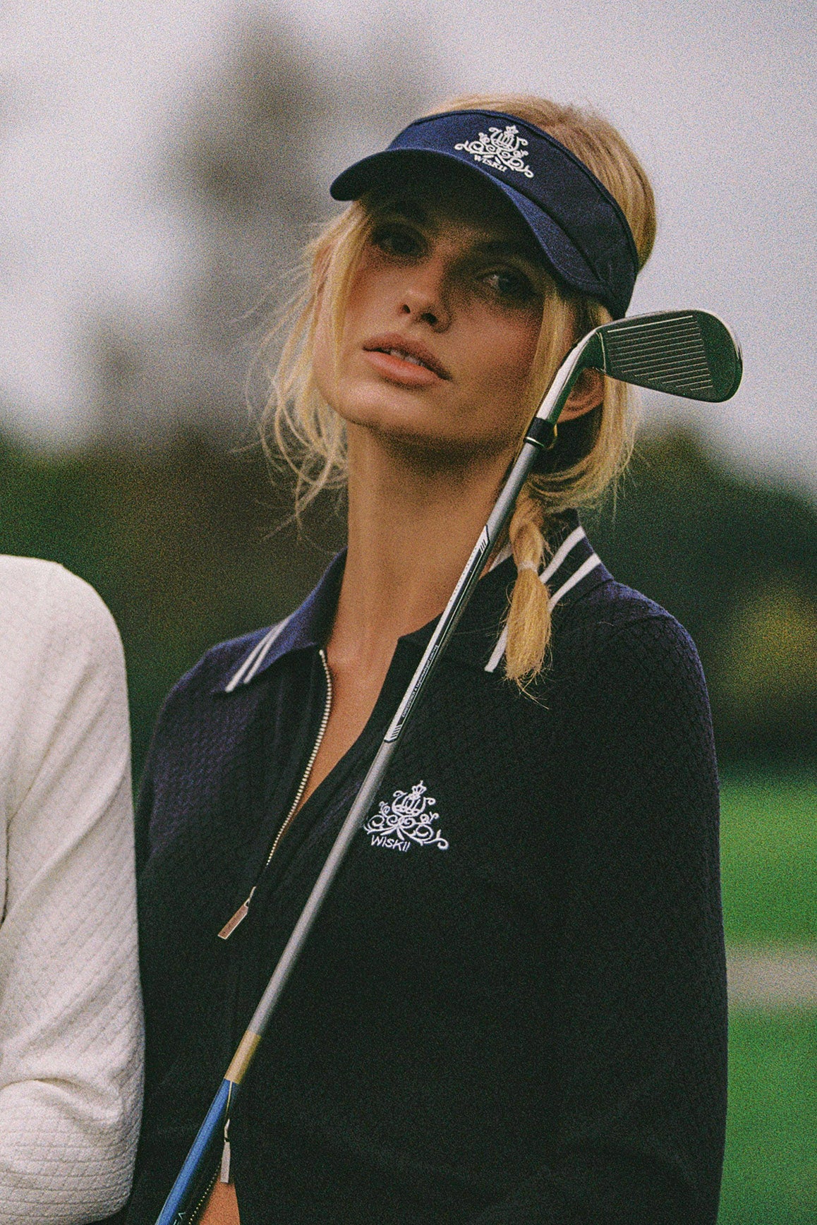 Slim-Fit Cable Knit Zip Cardigan