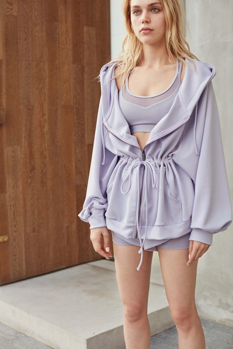 WISKII Over-sized Angel Jacket in Lavender