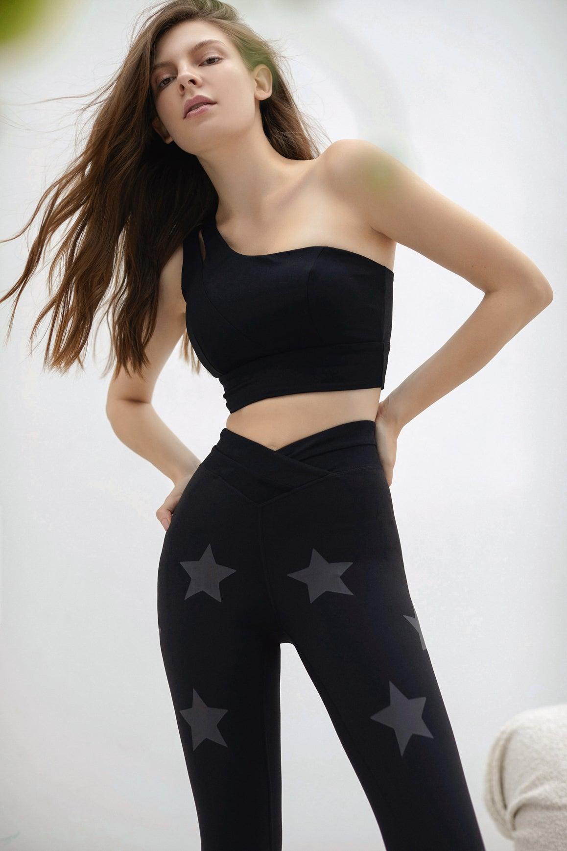 Ivory WISKII Dynamic Sports Bra with supportive design, shown on a mannequin for active wear and athletic training.